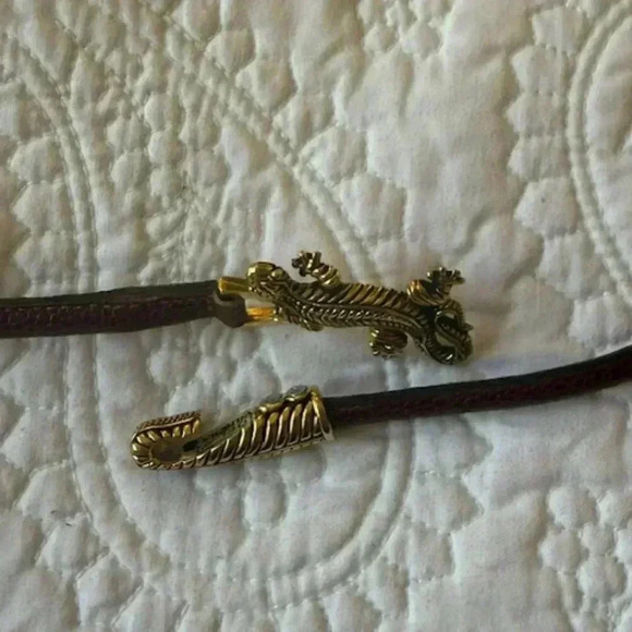 vintage vicenza lizard buckle belt - Picture 2 of 3